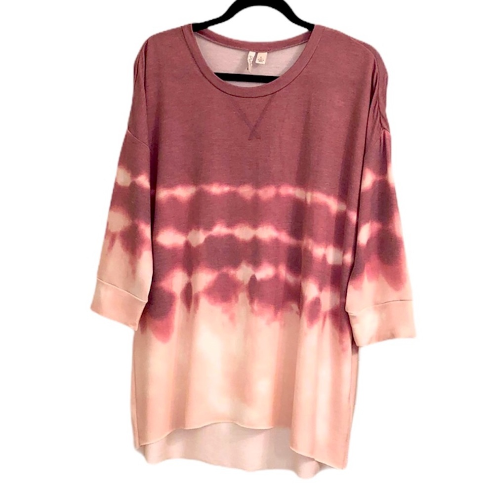 NWT Tie dye high/low shirt